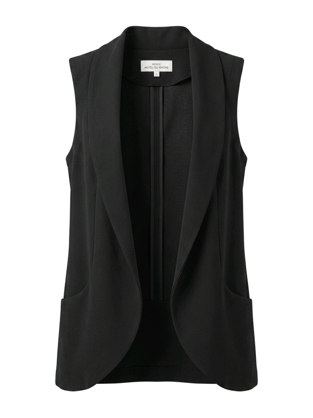 Daniel Rainn Black Tailored Sleeveless Vest